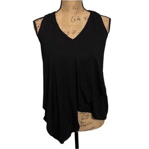 Karen Kane black layered XS tank. EUC.